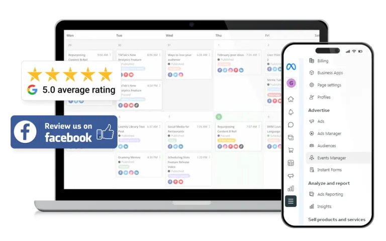 Online marketing services preview