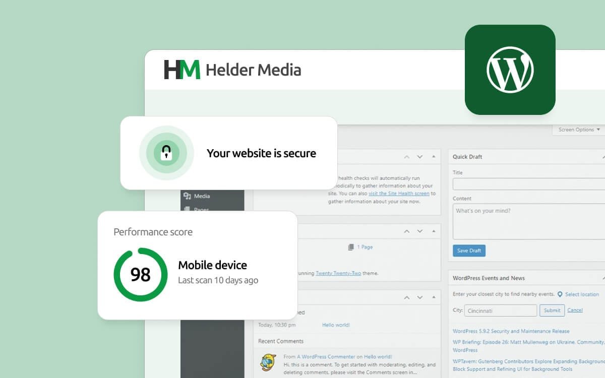 Managed website hosting