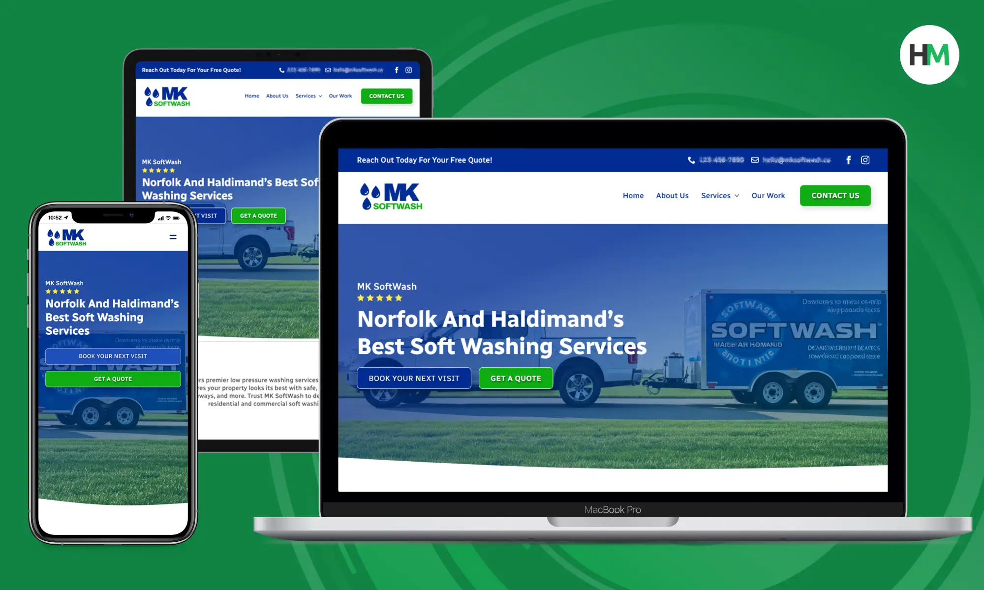 Helder Media responsive website portfolio piece