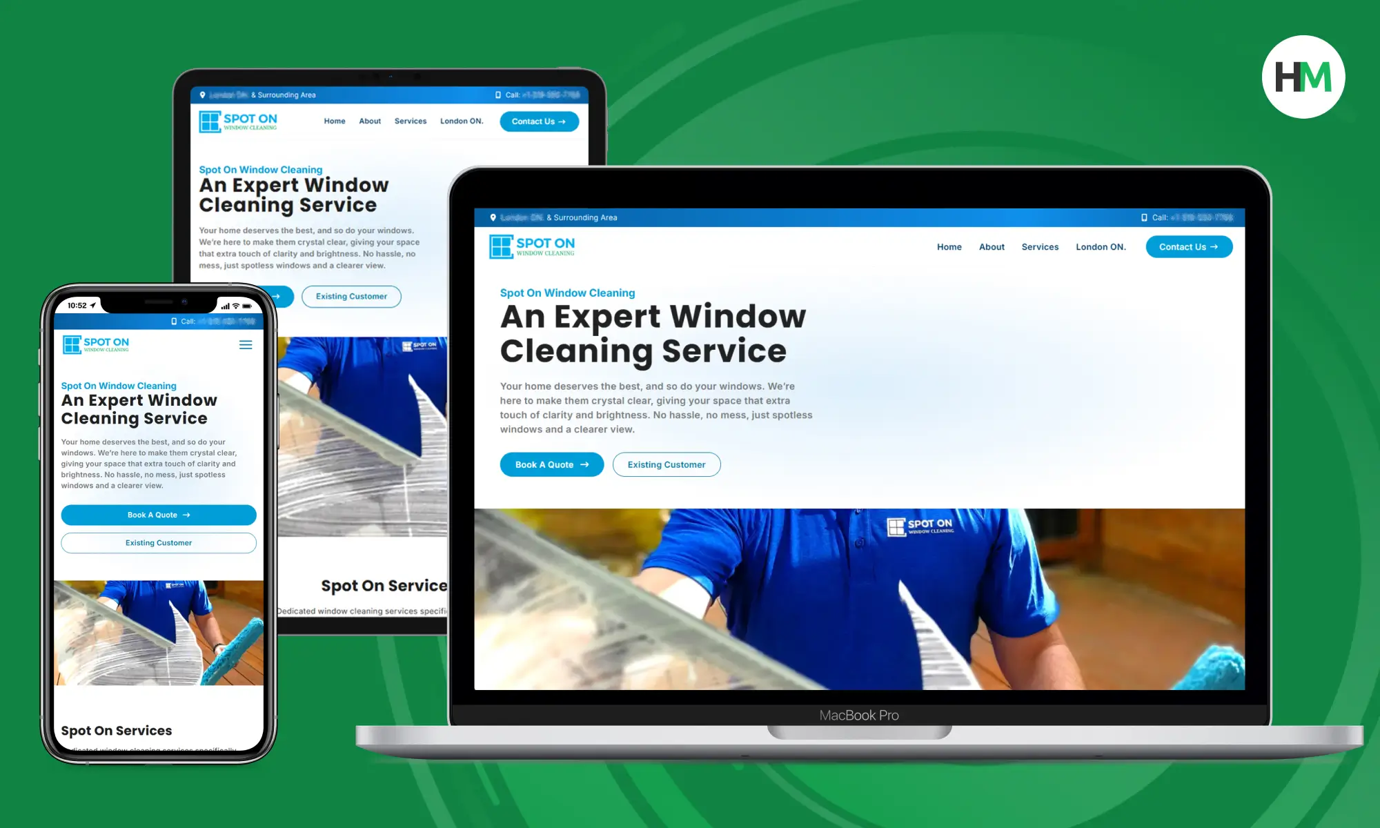 Helder Media responsive website portfolio piece