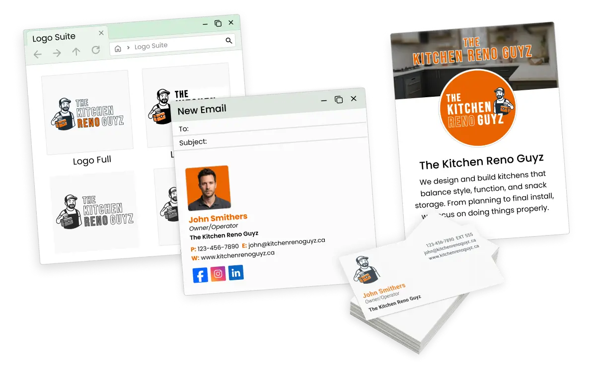 Professional looking branding for a service business