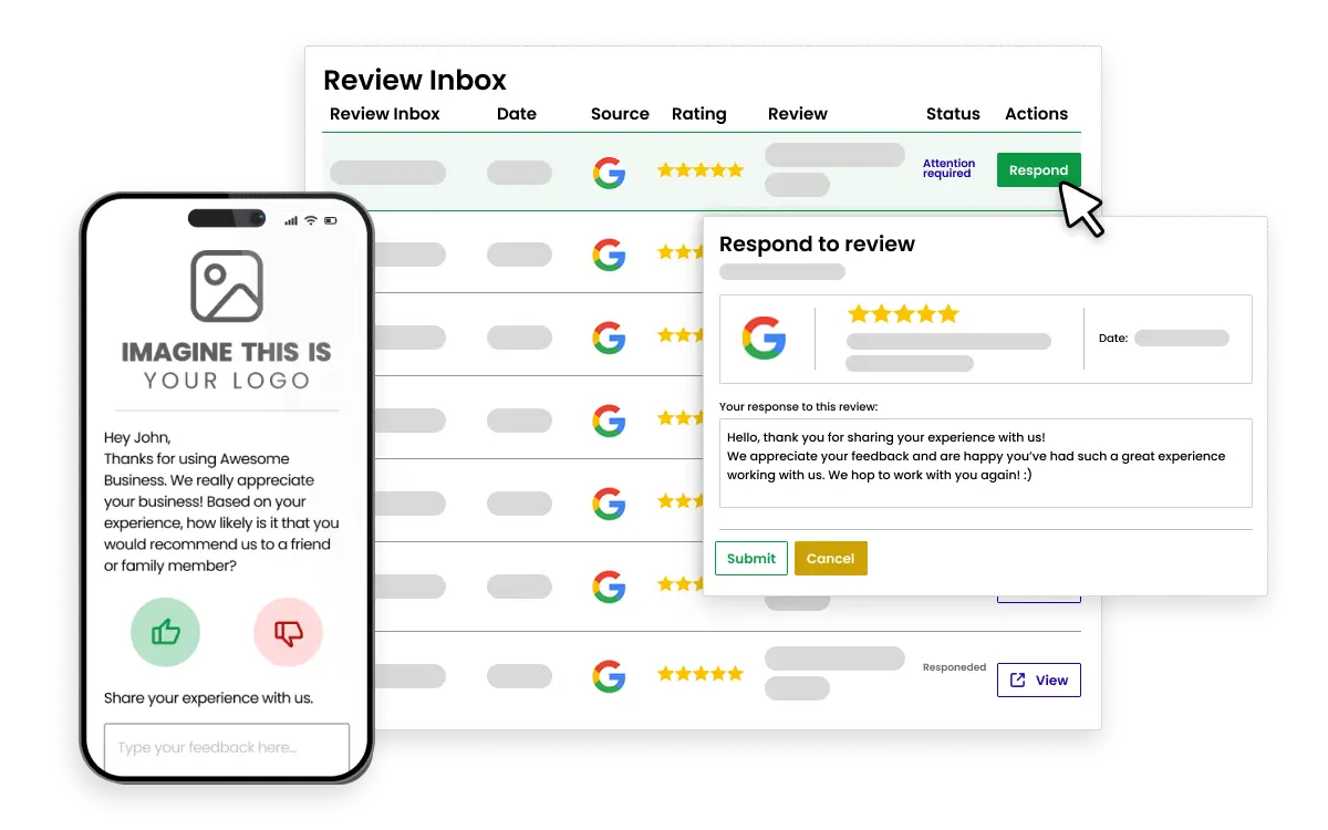 Respond to feedback and reviews tool